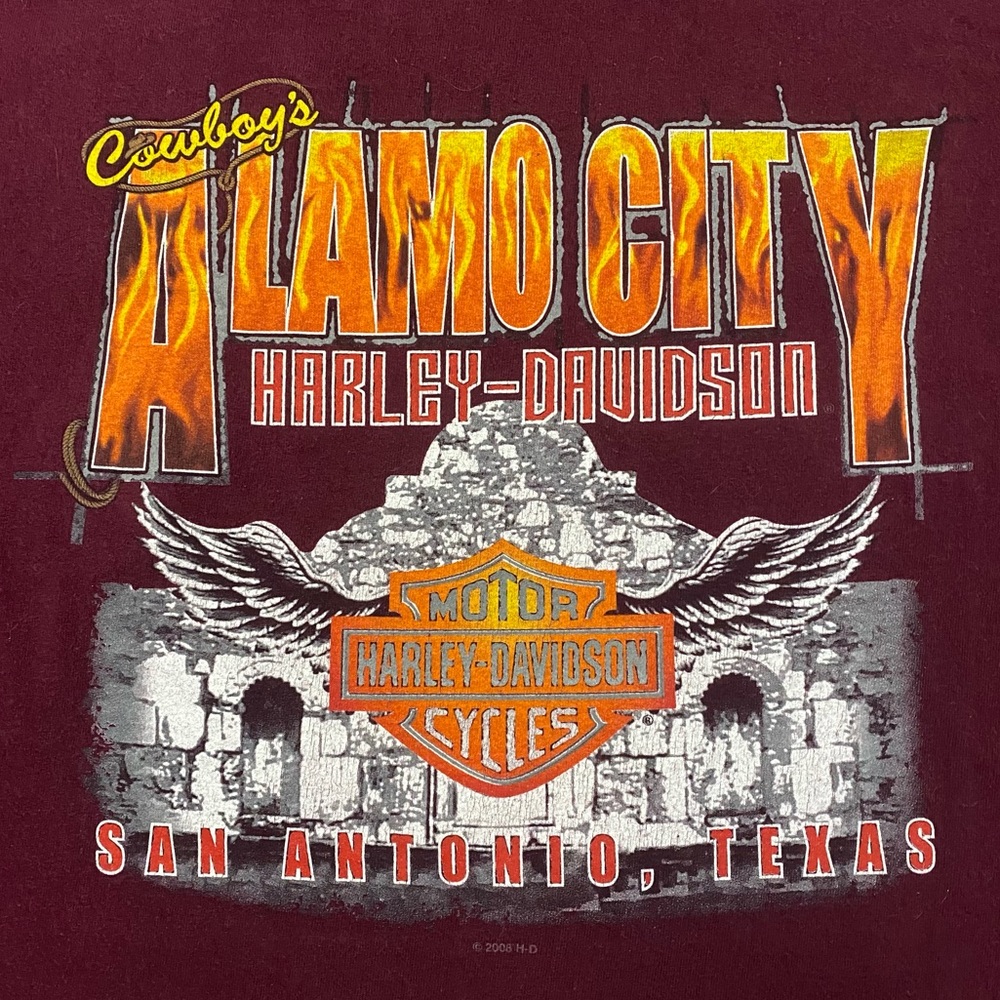 rare harley texas graphic tshirt